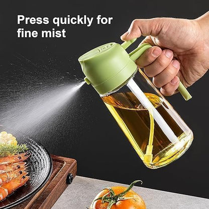 Oil Spray Bottle For Cooking, 2 In 1