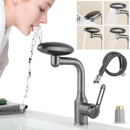 Premium Pull-Out Kitchen Faucet - Stainless Steel, Gunmetal Gray