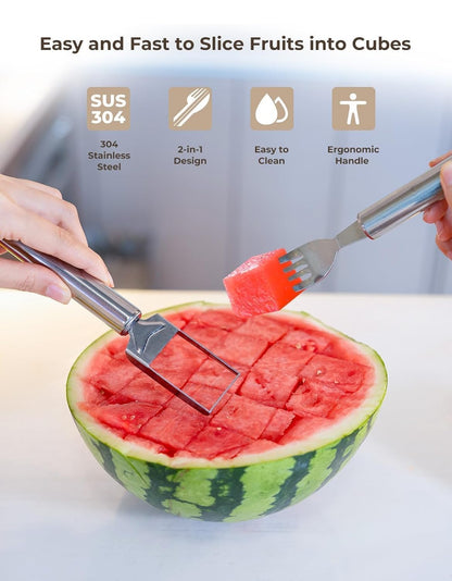 2-in-1 Stainless Steel Fruit Cutter