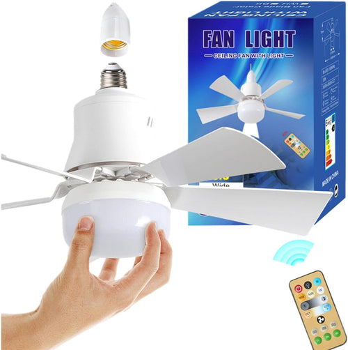 Ceiling Fan with LED Light and Remote Control
