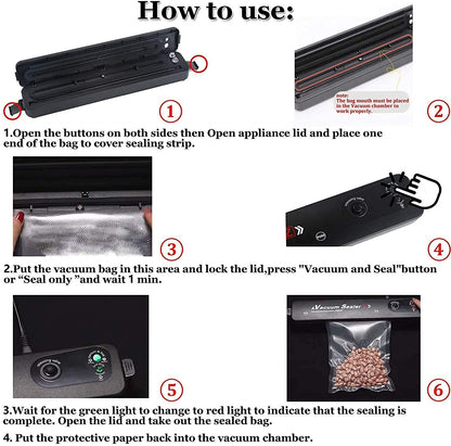 Machine, Automatic Fresh Food-Sealer, Vacuum Packing Machine For Fruits, Meat Preservation
