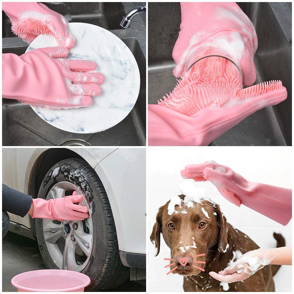 Silicon Cleaning Gloves