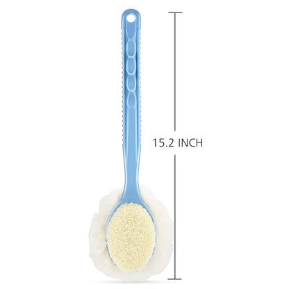 Shower Body Brush With Bristles And Loofah